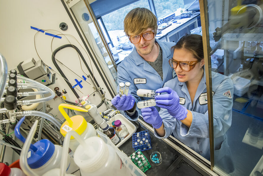 Raymond Weitekamp and Corinne Allen - Berkeley Lab Cyclotron Road PIs in Molecular Foundry lab.