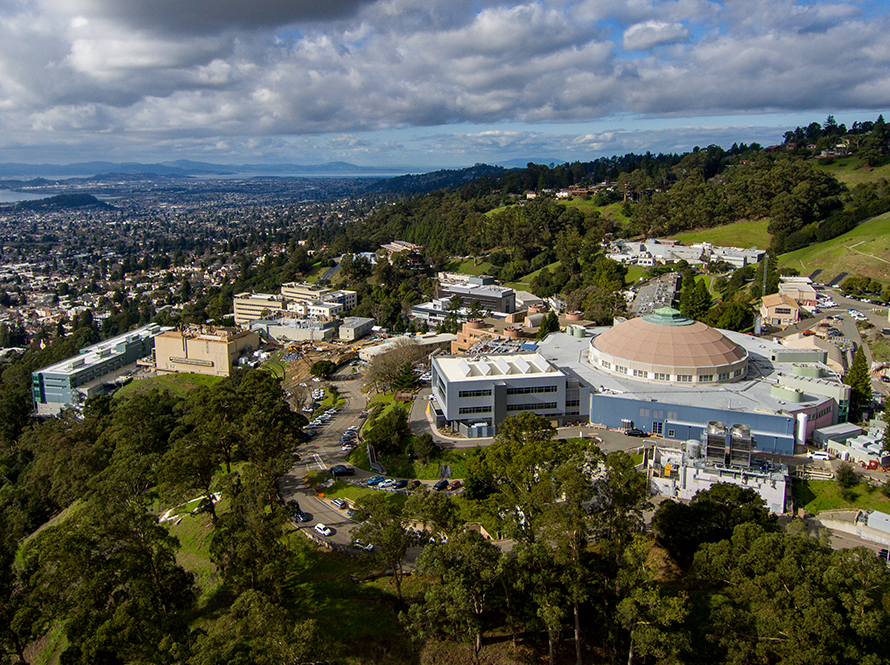 Aerial view showing Lawrence Berkeley National Laboratory